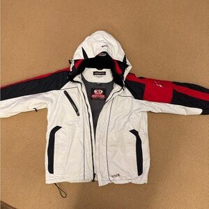 Obermeyer, Stone, Black and Red Ski Jacket
